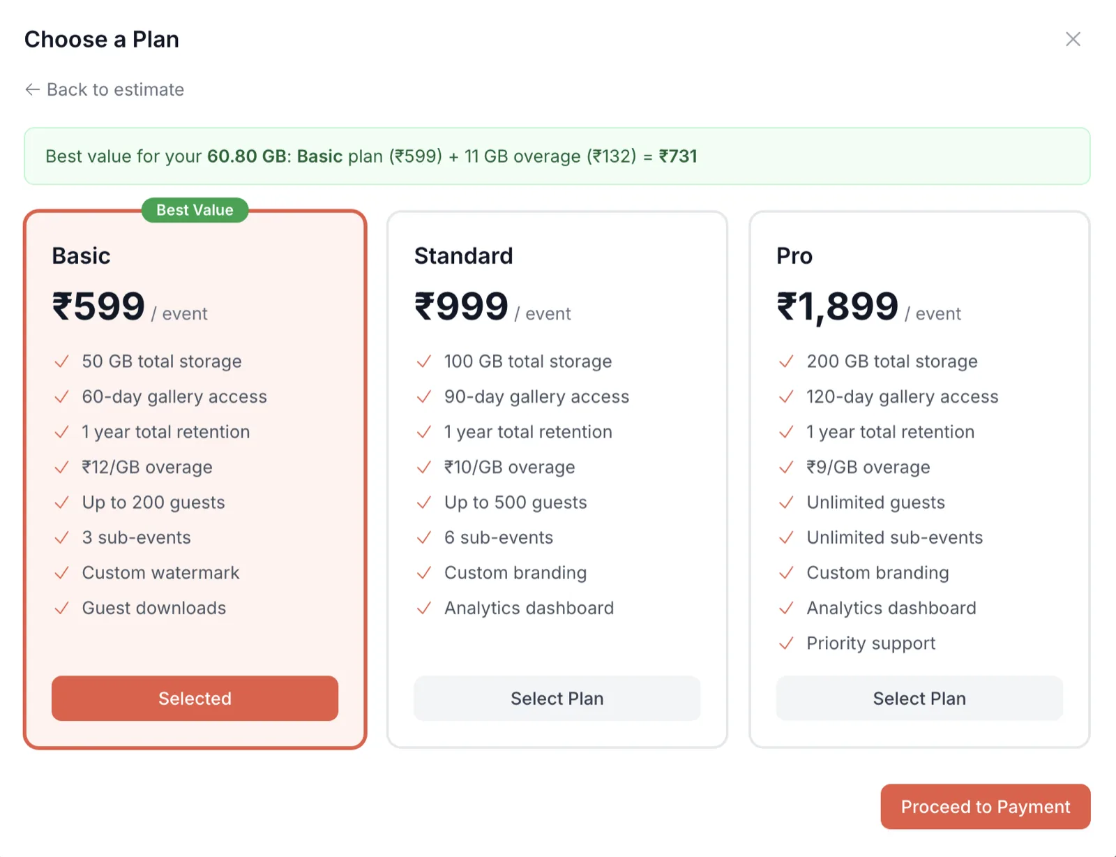 Pay For What You Need — GetUrSnap screenshot